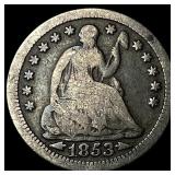 1853 Arrows Seated Liberty Half Dime NICELY  CIRC