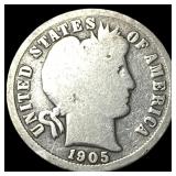 1905-O Silver Barber Dime NICELY CIRCULATED