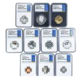[10 Coins] 2019-S 1C-$1 10-Coin Sliver Proof Set N