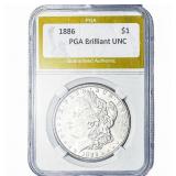 1886 Morgan Silver Dollar PGA Brilliant UNC