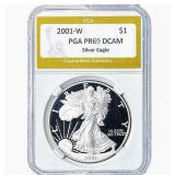 2001-W Silver Eagle PGA PR69 DCAM