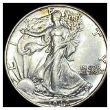 1942 Walking Liberty Half Dollar CLOSELY  UNCIRCU