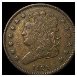 1835 Classic Head Half Cent NEARLY  UNCIRCULATED