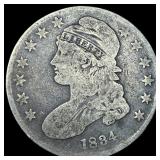 1834 Capped Bust Half Dollar NICELY  CIRCULATED