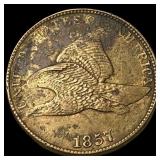 1857 Flying Eagle Cent NEARLY UNCIRCULATED