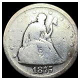 1875-S Silver Seated Liberty Dime NICELY  CIRCULA