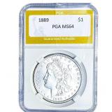 1889 Morgan Silver Dollar PGA MS64