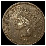 1870 Indian Head Cent NEARLY UNCIRCULATED