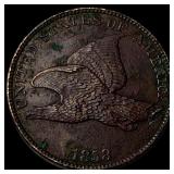 1858 Copper-Nickel Flying Eagle Cent CLOSELY  UNC