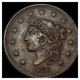 1838 Coronet Head Large Cent CLOSELY  UNCIRCULATE