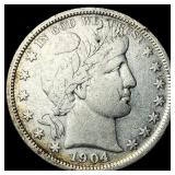 1904 Barber Half Dollar LIGHTLY CIRCULATED