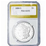 1884-S Morgan Silver Dollar PGA AU55