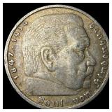 1935 Germany Silver 5 Reichsmark