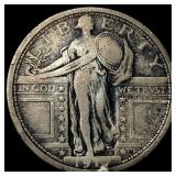 1917 Type 1 Standing Liberty Quarter NICELY CIRCUL
