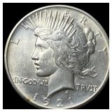 1921 Silver Peace Dollar CLOSELY UNCIRCULATED