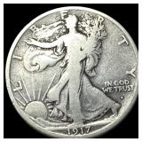 1917-S Silver Walking Liberty Half Dollar NICELY C