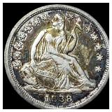 1838 Silver Seated Liberty Half Dime HIGH  GRADE
