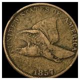 1857 Flying Eagle Cent LIGHTLY CIRCULATED