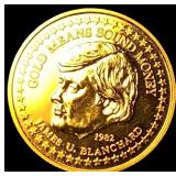1982 Gold 1/4oz 25C James U. Blanchard  UNCIRCULA