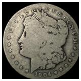 1904-S Silver Morgan Dollar LIGHTLY CIRCULATED