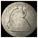 1860-S Silver Half Dollar NICELY CIRCULATED