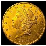 1904-S Gold $20 Liberty Head Double Eagle UNCIRCUL
