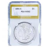 1891-S Morgan Silver Dollar PGA MS62