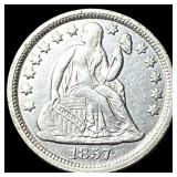 1857 Silver Seated Liberty Dime CLOSELY  UNCIRCUL