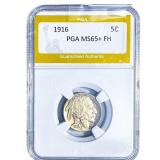 1916 Buffalo Nickel PGA MS65+ FH