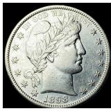 1898-S Silver Barber Half Dollar CLOSELY  UNCIRCU