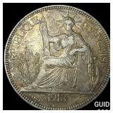 1913A French Indo-China .7813oz Silver Piastre