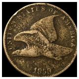 1858 Copper-Nickel Flying Eagle Cent HIGH  GRADE
