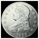 1833 Capped Bust Half Dollar NEARLY UNCIRCULATED