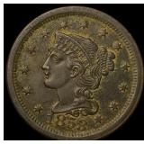 1853 Braided Hair Large Cent CLOSELY  UNCIRCULATE