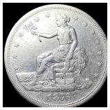 1876-S Silver Trade Dollar NEARLY  UNCIRCULATED