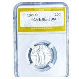 1929-D Standing Liberty Quarter PGA Brilliant UNC