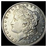 1884 Morgan Silver Dollar CLOSELY UNCIRCULATED