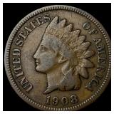 1908-S Indian Head Cent LIGHTLY CIRCULATED