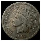 1867 Indian Head Cent NEARLY UNCIRCULATED