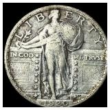 1920 Standing Liberty Silver Quarter NEARLY  UNCI