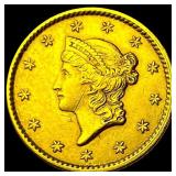 1852 Gold $1 Liberty Head Type 1 CHOICE AU