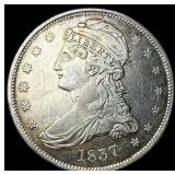 1837 Capped Bust Half Dollar CLOSELY  UNCIRCULATE