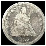 1875 Silver Seated Liberty Quarter NICELY  CIRCUL