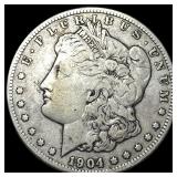 1904-S Silver Morgan Dollar LIGHTLY  CIRCULATED