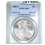1885-O Morgan Silver Dollar PCGS MS65