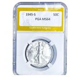 1945-S Walking Liberty Half Dollar PGA MS64