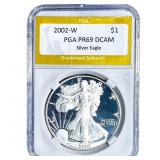 2002-W Silver Eagle PGA PR69 DCAM