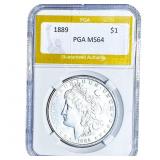 1889 Morgan Silver Dollar PGA MS64