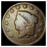 1826 Coronet Head Large Cent NICELY CIRCULATED