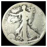 1921-S Silver Walking Liberty Half Dollar  NICELY